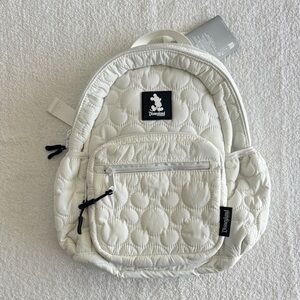 Disney Disneyland Resort Quilted Off White Small Backpack
